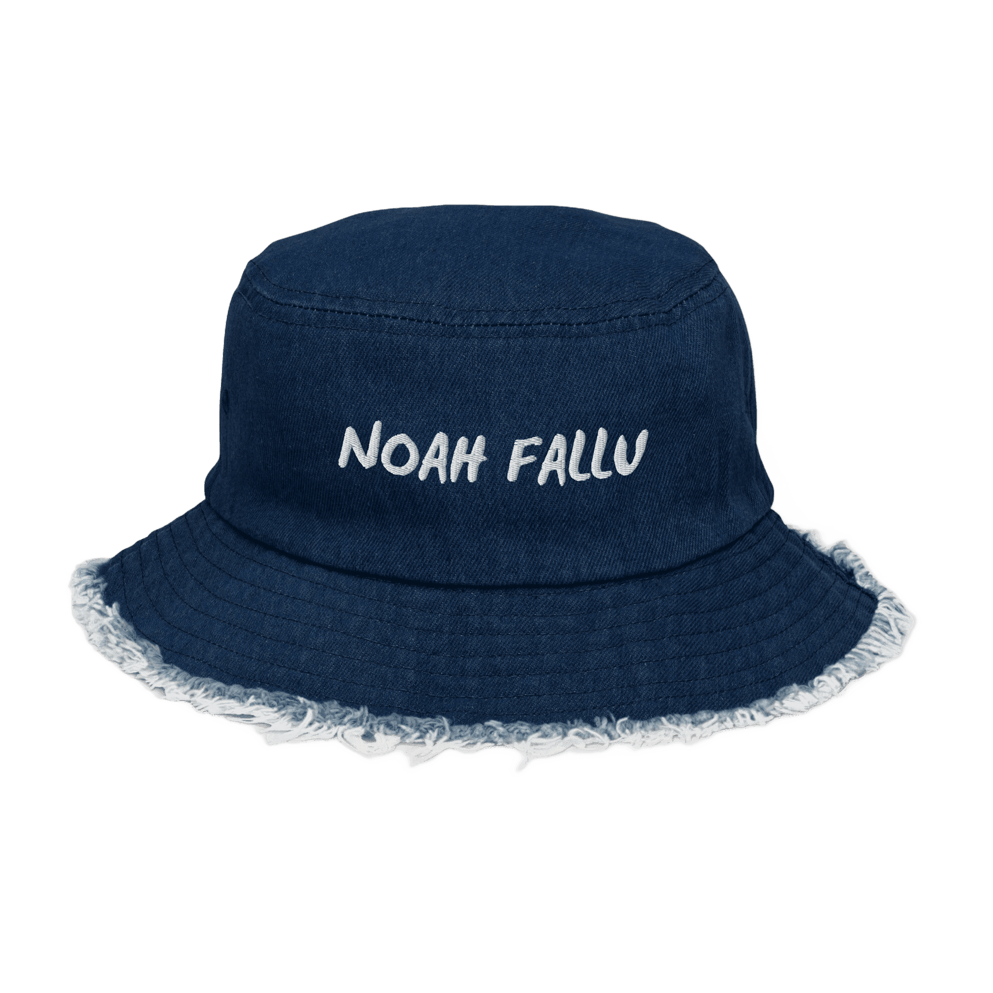 Distressed Denim Bucket Hat